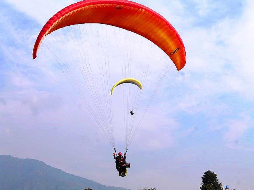 paragliding in bir billing in february